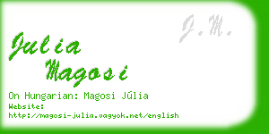 julia magosi business card